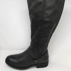 Bare Traps Womens Shoes Abram Fabric Closed Toe Knee High Fashion Boots Black Size 10m